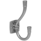 Double Coat Hook - 4-1/2 inch (115 mm) - Silver