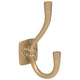Double Coat and Hat Hook - 4-1/2 inch (115 mm) - Matte Gold