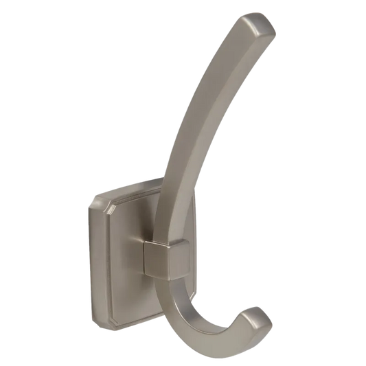Double Coat Hook - 4-13/16 inch (122 mm) - Satin Finish