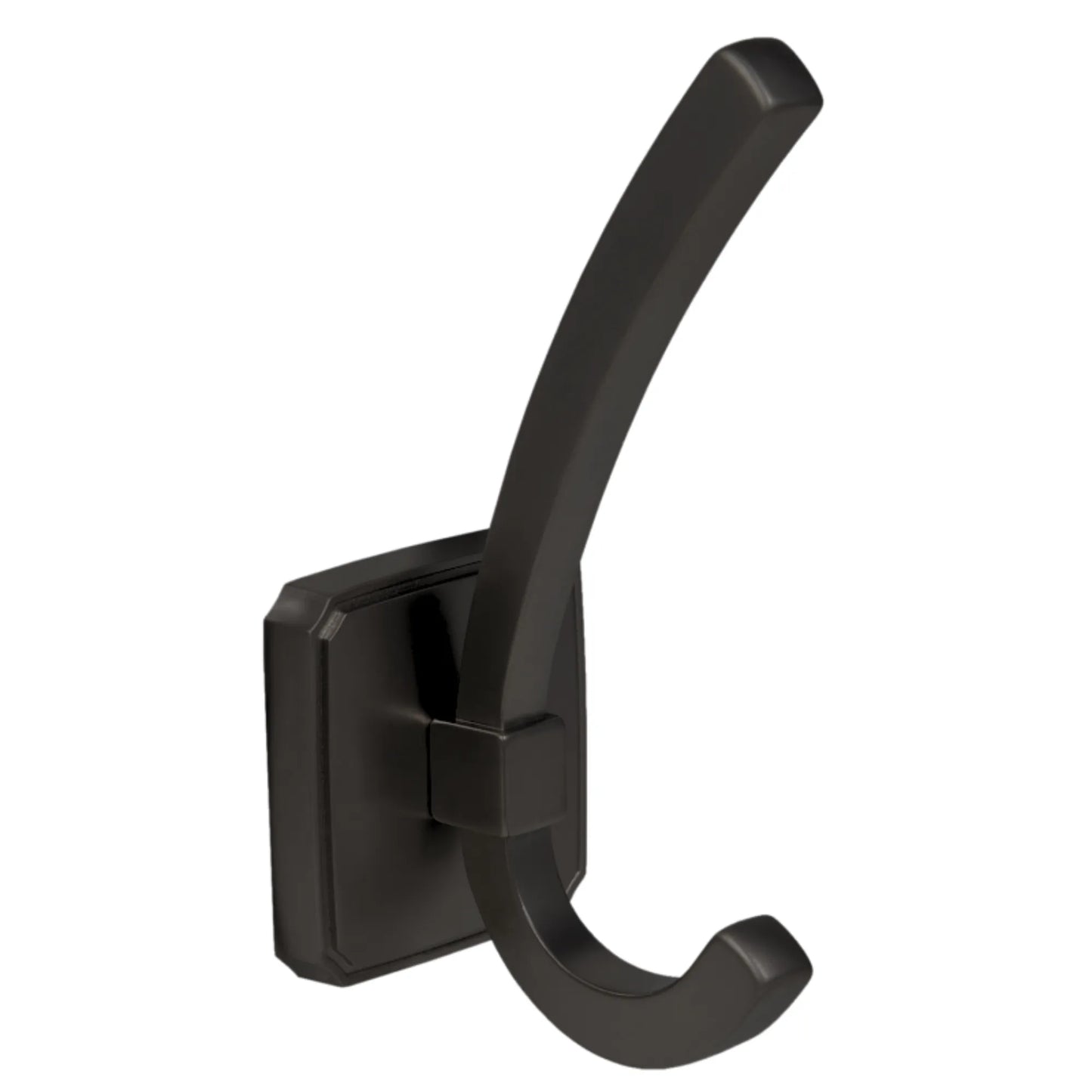 Double Coat Hook - 4-13/16 inch (122 mm) - Black