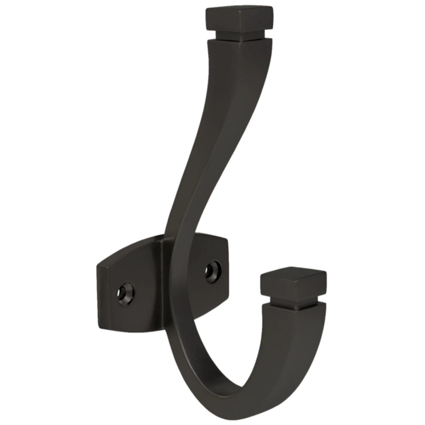 Double Coat Hook - 5-1/16 inch (128 mm) - Black