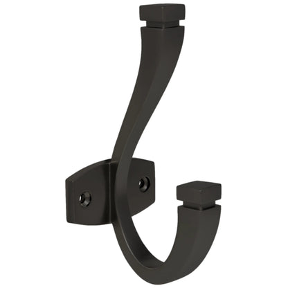 Double Coat Hook - 5-1/16 inch (128 mm) - Black