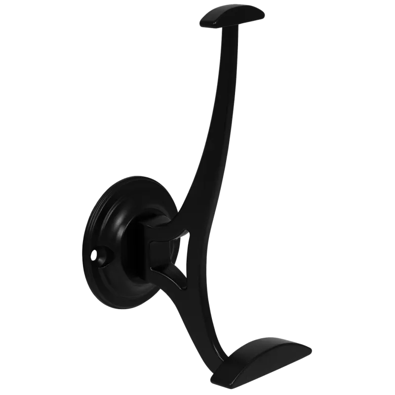 Double Coat Hook - 5-1/2 inch (140 mm) - Black