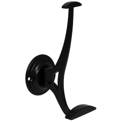 Double Coat Hook - 5-1/2 inch (140 mm) - Black