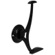 Double Coat Hook - 5-1/2 inch (140 mm) - Black
