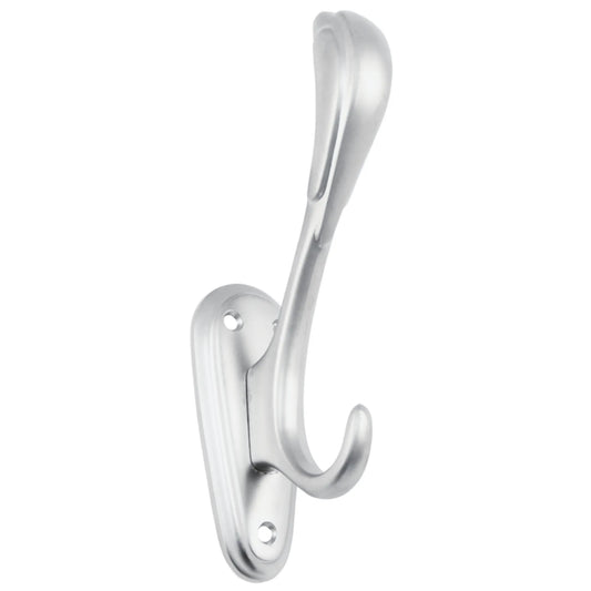 Double Coat and Hat Hook - 6-5/16 inch (160 mm) - Chrome
