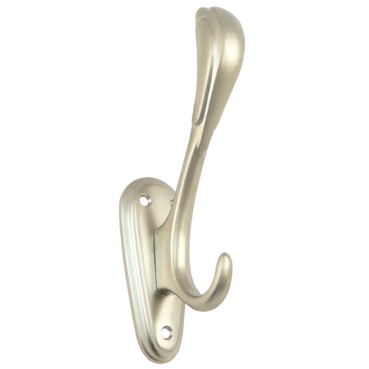 Double Coat and Hat Hook - 6-5/16 inch (160 mm) - Satin