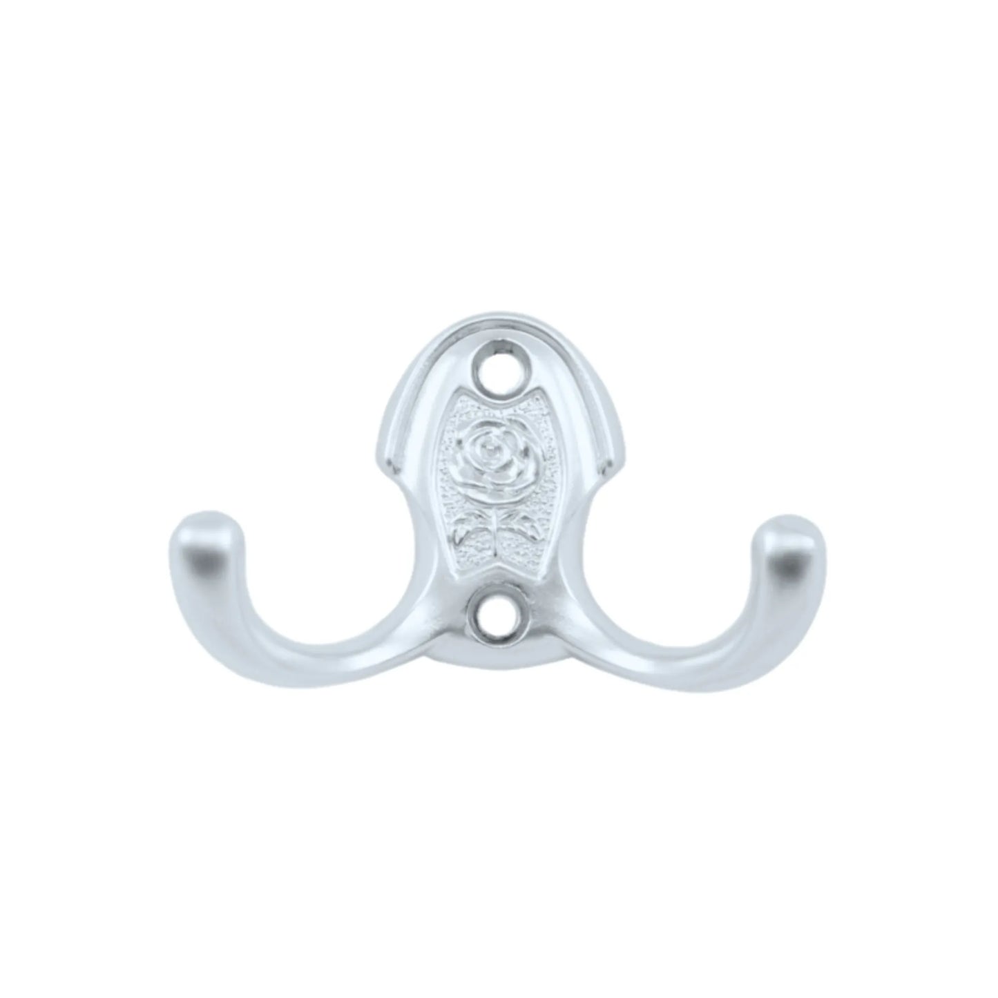 Double Coat Hook - 1-13/16 inch (46 mm) - Silver