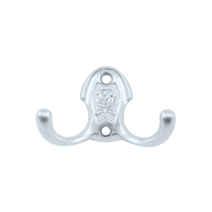 Double Coat Hook - 1-13/16 inch (46 mm) - Silver