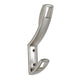 Modern Double Coat Hook - Vertical - Satin