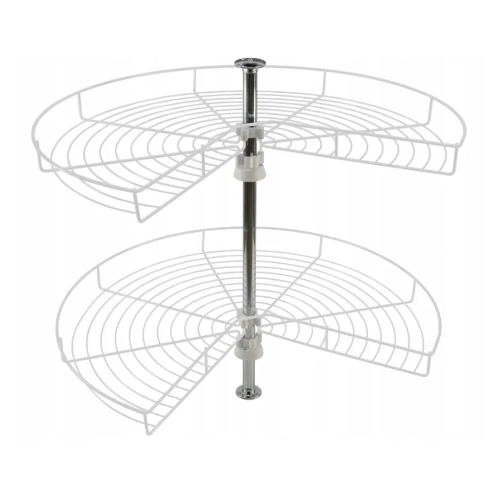 Corner Cabinet Lazy Susan 3/4 Carousel - 29-1/4 inch (750 mm) - White