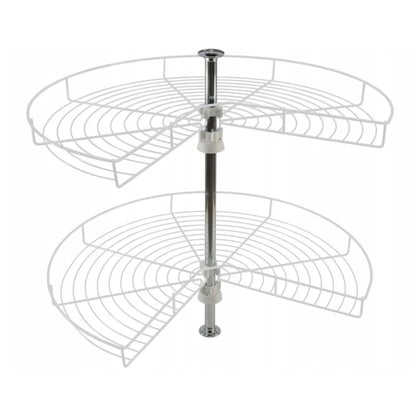Corner Cabinet Lazy Susan 3/4 Carousel - 29-1/4 inch (750 mm) - White