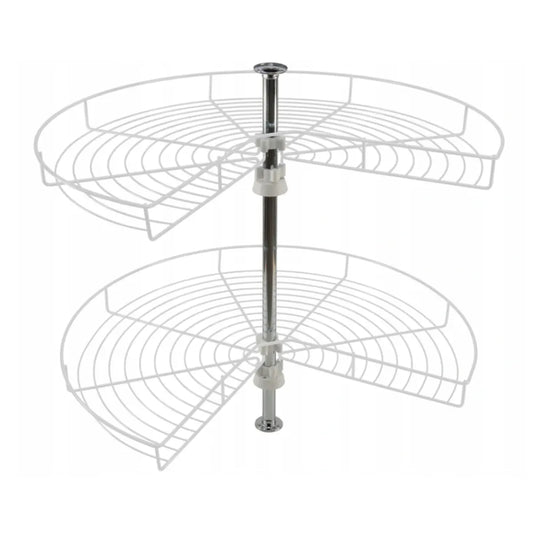 Corner Cabinet Lazy Susan 3/4 Carousel - 29-1/4 inch (750 mm) - White