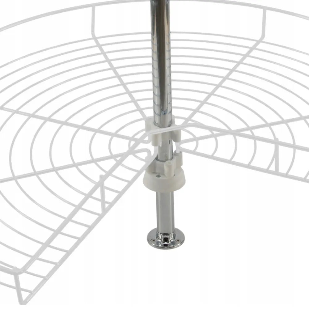 Corner Cabinet Lazy Susan 3/4 Carousel - 29-1/4 inch (750 mm) - White