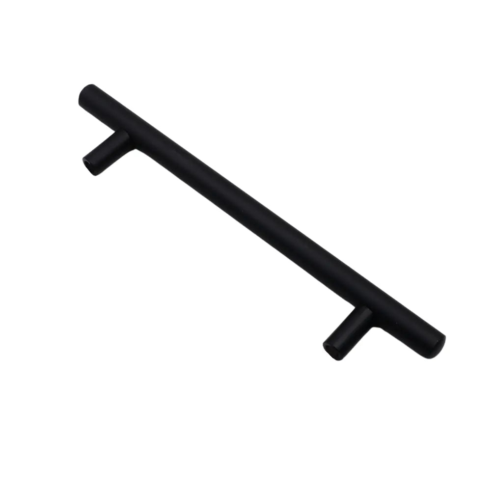 Stainless Steel Style Bar Pull - 5-1/16 inch (128 mm) (7-3/8 inch / 188 mm Overall Length) - Matte Black