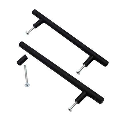 Stainless Steel Style Bar Pull - 5-1/16 inch (128 mm) (7-3/8 inch / 188 mm Overall Length) - Matte Black