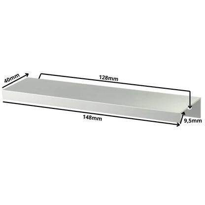 Edge Grip Round Profile Cabinet Pull 5-1/16 inch (128 mm) Center-to-Center (5-13/16 inch / 148 mm Overall Length) - Electropolished