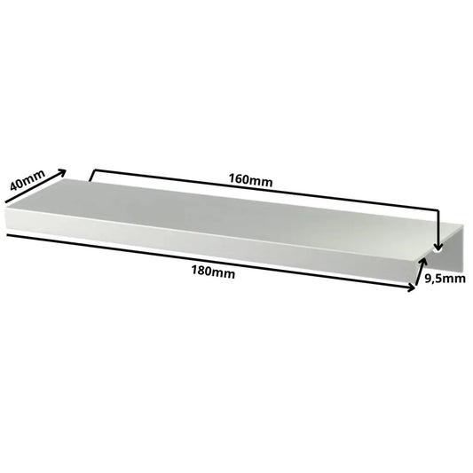 Edge Grip Round Profile Handle 6.3 inch (160mm) Center-to-Center (7-1/16 inch / 180mm Overall Length) - Aluminum