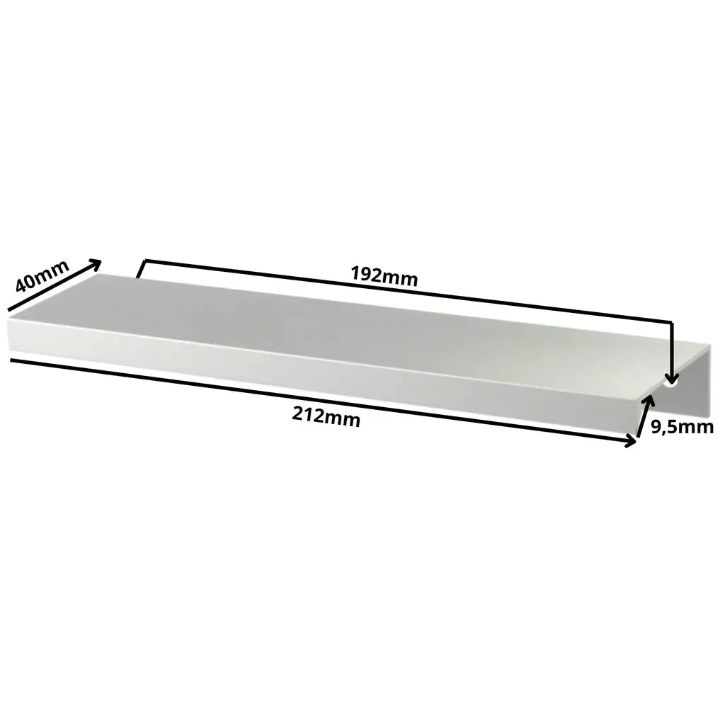 Edge Grip Round Profile Handle 7.5 inch (192mm) Cabinet Handles (8-3/8 inch / 212 mm Overall Length) - Aluminum