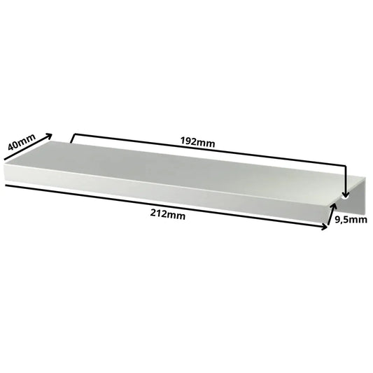 Edge Grip Round Profile Handle 7.5 inch (192 mm) Centers (8.35 inch / 212 mm Overall Length) - Electropolished