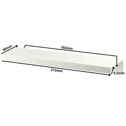 Edge Grip Round Profile Handle 192mm Cabinet Handles (8-3/8 inch / 212 mm Overall Length) - White