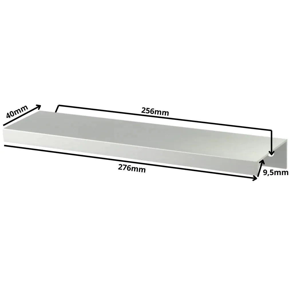 Edge Grip Round Profile Cabinet Pull 10-1/16 inch (256 mm) (10-7/8 inch / 276 mm Overall Length) - Electropolished