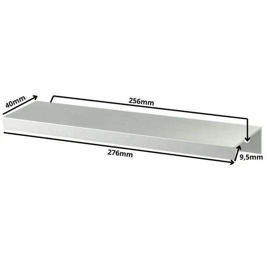 Edge Grip Round Profile Cabinet Pull 10-1/16 inch (256 mm) (10-7/8 inch / 276 mm Overall Length) - Electropolished