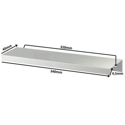 Edge Grip Round Profile Cabinet Handle 12-5/8 inch / 320 mm (13-3/8 inch / 340 mm Overall Length) - Electropolished