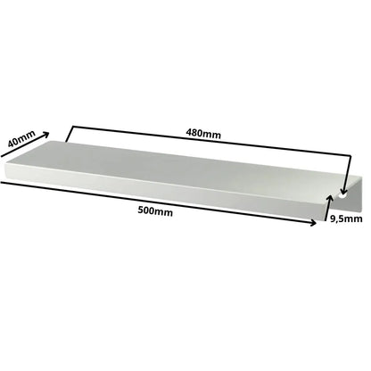 Edge Grip Rounded Profile Handle 18-7/8 inch (480 mm) (19-11/16 inch (500 mm) Overall Length) - Aluminum