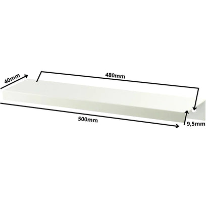Edge Grip Round Profile Handle 18-7/8 inch (480 mm) Hole Center (19-11/16 inch (500 mm) Overall Length) - White
