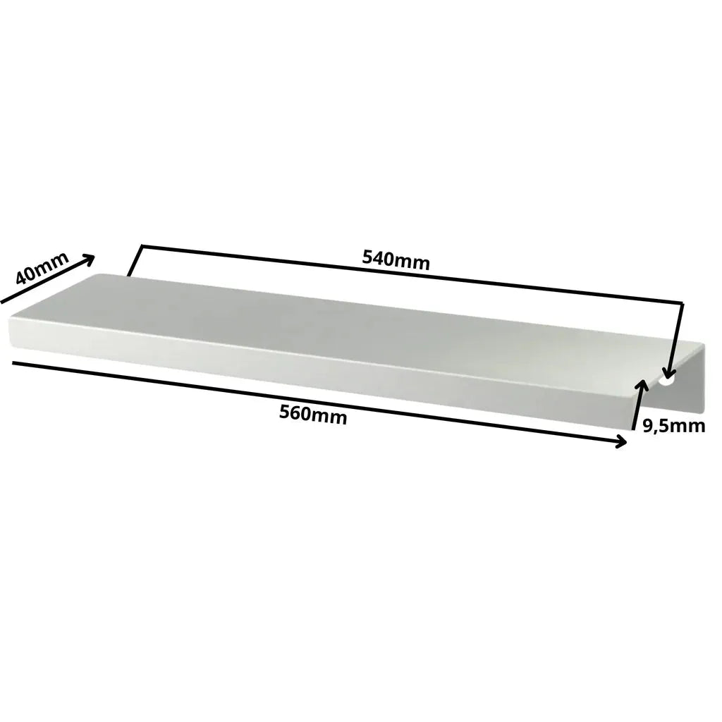 Edge Grip Round Profile Handle 21-1/4 inch (540 mm) (22-1/16 inch (560 mm) Overall Length) - Electropolished
