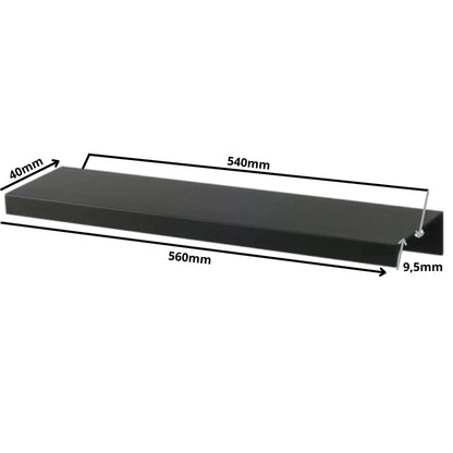 Edge Grip Round Profile Handle 21-1/4 inch (540 mm) (22-1/16 inch / 560 mm Overall Length) - Matte Black