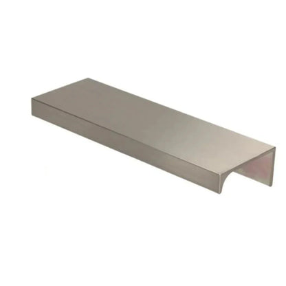Edge Grip Round Profile Cabinet Handle 2-1/2 inch (64 mm) (3-5/16 inch (84 mm) Overall Length) - Brushed Stainless Steel Finish