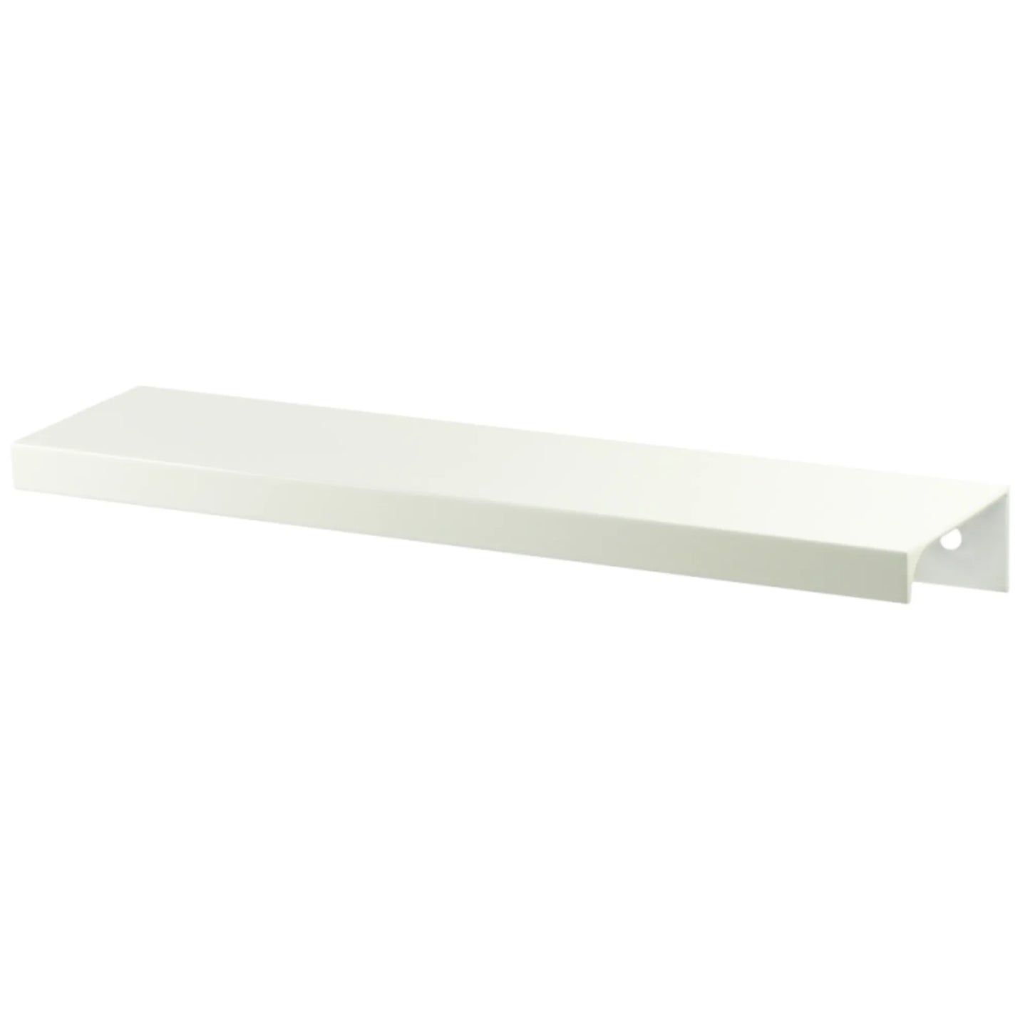 Edge Grip Round Profile Cabinet Handle 2-1/2 inch (64 mm) (3-5/16 inch (84 mm) Overall Length) - White