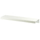 Edge Grip Round Profile Cabinet Handle 2-1/2 inch (64 mm) (3-5/16 inch (84 mm) Overall Length) - White