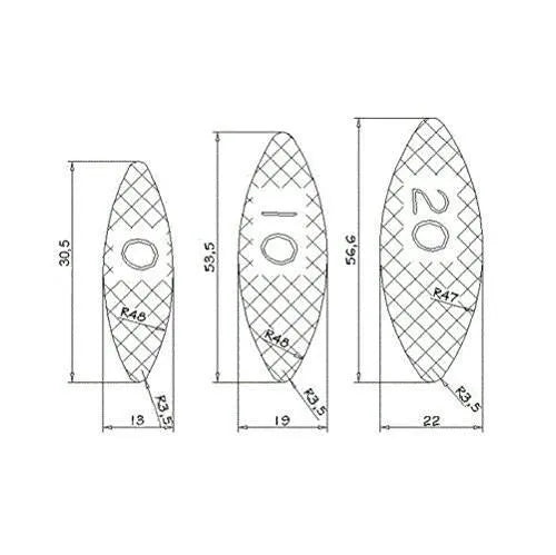 Wood Joining Biscuits - Beechwood No. 0 - 100 pcs.