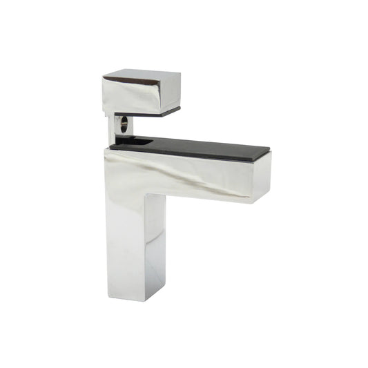 Glass & Plate Holder L-Shape III - Stainless Steel Finish
