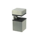 Rectangular Glass and Shelf Panel Holder - Matte Black