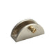 Glass Shelf Bracket Half-Round II - Satin