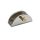 Half-Round Glass Shelf Bracket III - Chrome