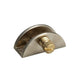 Glass Shelf Bracket Half-Round - Satin