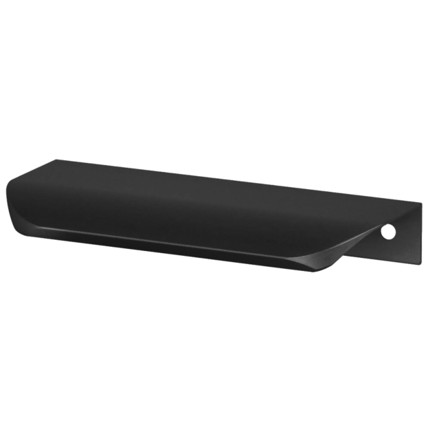 Rounded Edge Pull Handle 10-1/16 inch (256 mm) Hole Centers (10-7/8 inch / 276 mm Overall Length) - Matte Black