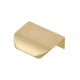 Rounded Profile Edge Pull Cabinet Handle 1-1/4 inch (32 mm) (2-1/16 inch (52 mm) Overall Length) - Gold