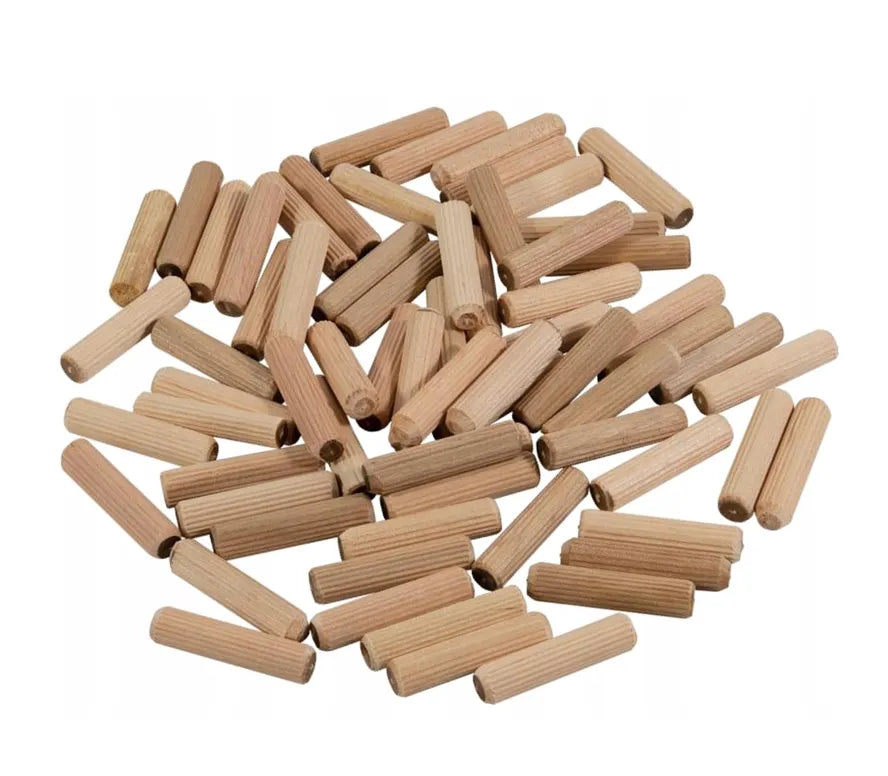 Wood Dowels - 5/16 inch x 1-3/8 inch (Ø 8 x 35 mm) - 100 pcs