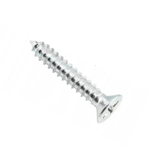 Pozidriv Wood Screws PZ2 #8 x 1 inch (4.0x25 mm) White Zinc (100 Pack)