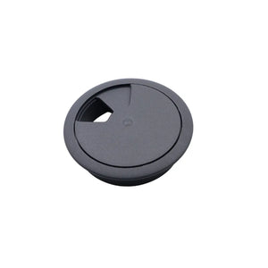 Plastic 2-3/8 inch (60 mm) Desk Grommet, Anthracite