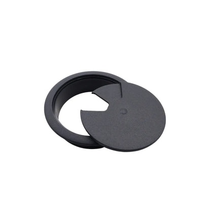 Plastic 2-3/8 inch (60 mm) Desk Grommet, Anthracite