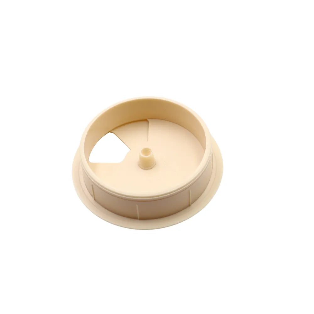 Plastic 60mm Desk Grommet, Ivory
