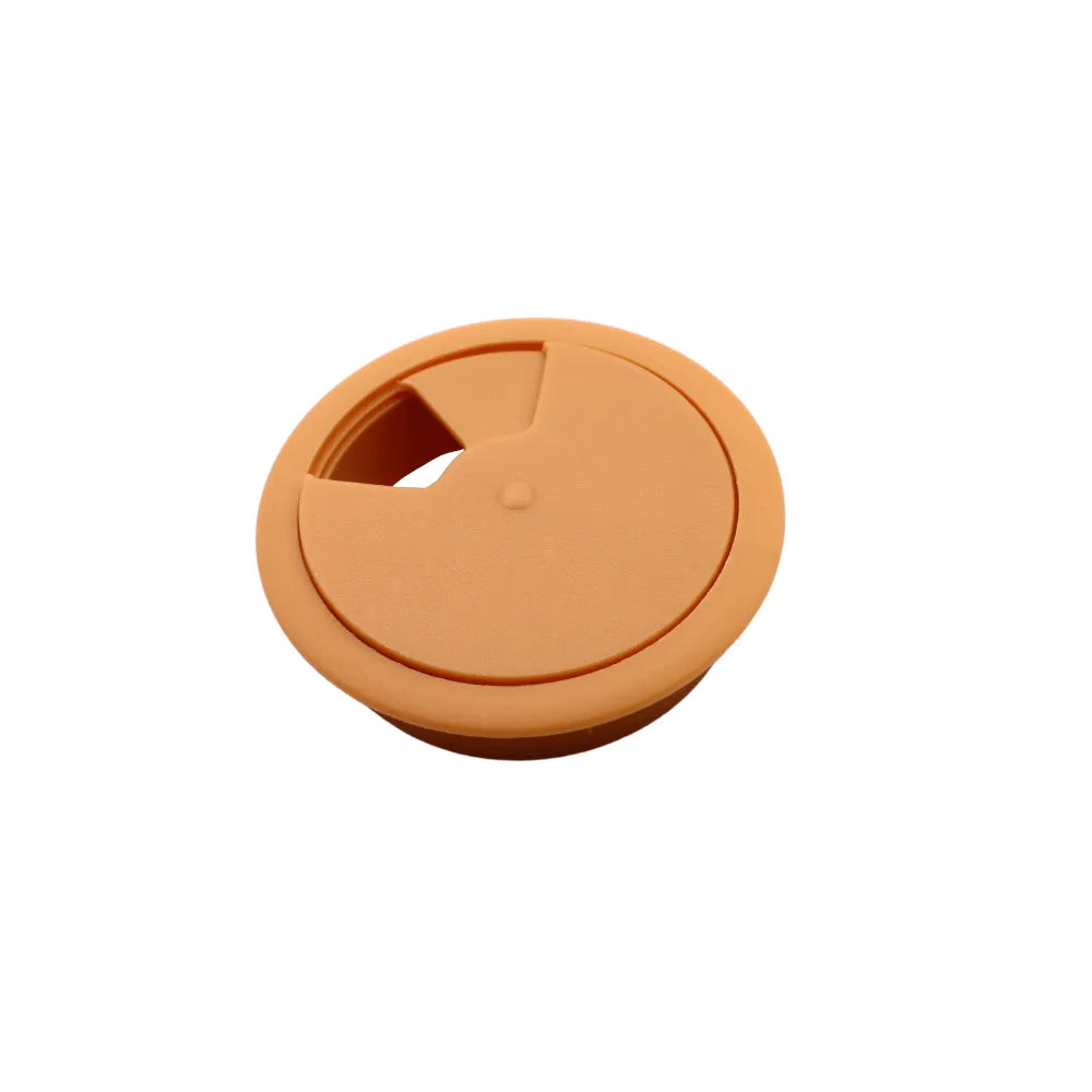 Plastic Cable Hole Cover 2-3/8 inch (60mm) Desk Grommet, Alder