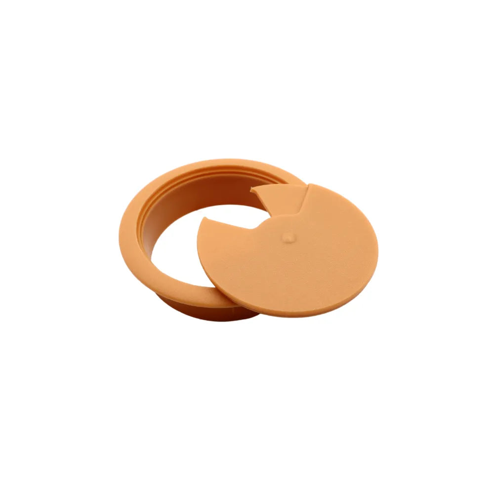 Plastic Cable Hole Cover 2-3/8 inch (60mm) Desk Grommet, Alder